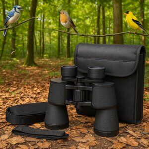 NEW -FULLJA 20x50 HD Binoculars Powerful Vision Low Light Night, Hunting, Travel